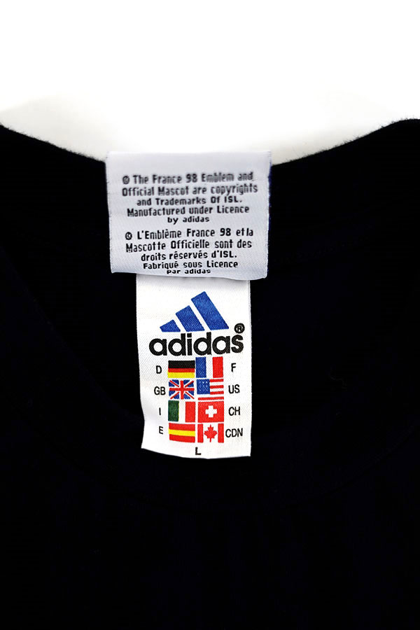 Used 90s adidas FRANCE WORLD CUP Graphic T-Shirt Size XL  