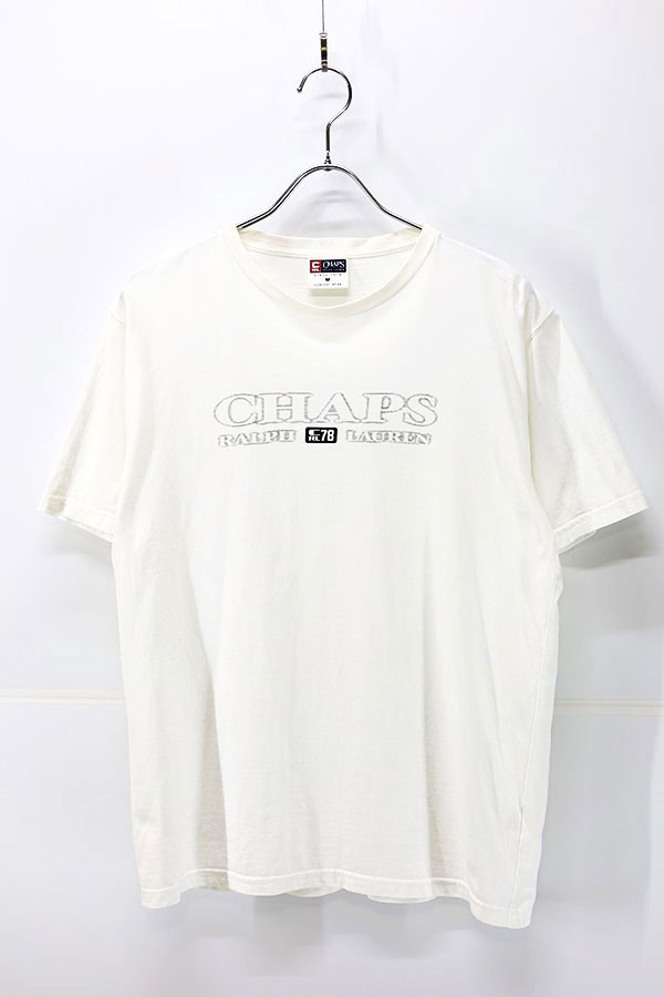 Used 90s CHAPS Ralph Lauren Logo graphic T-Shirt Size M 