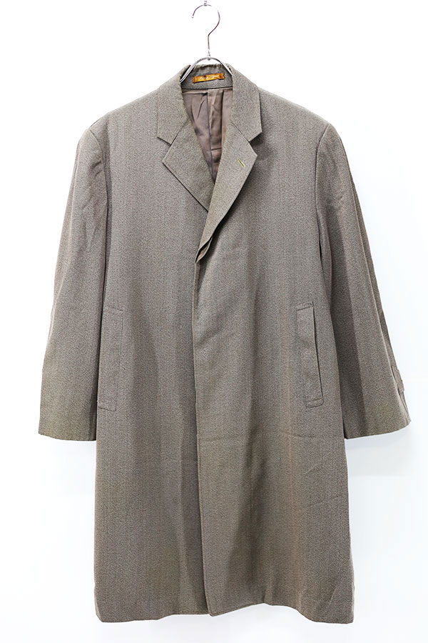 Used 60s JAPAN king tiger Light Wool Balmacaan Coat Size L  
