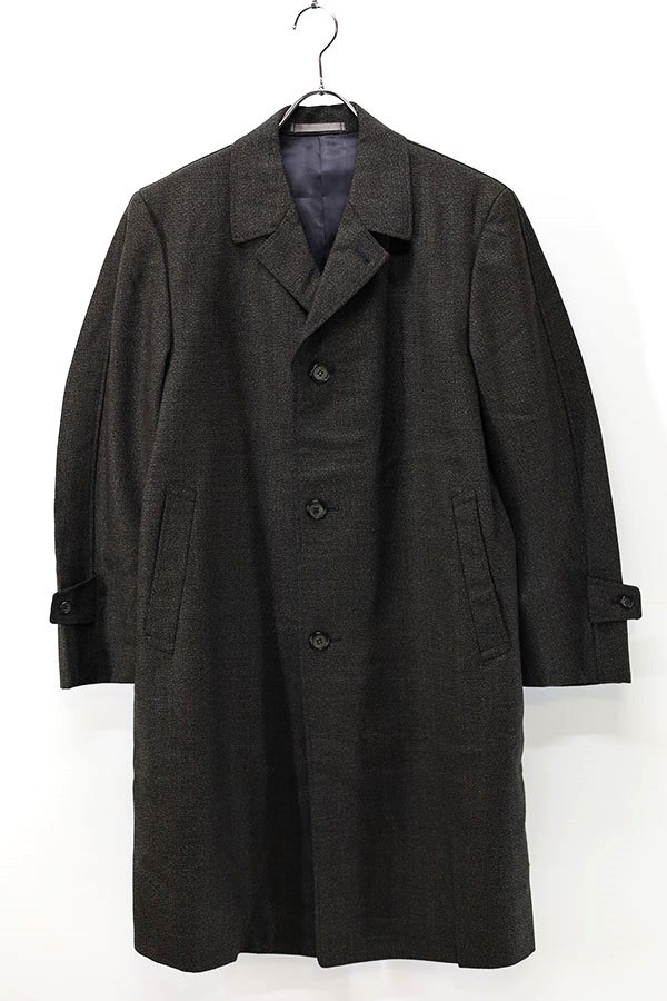 Used 60s-70s Fight Man Old Wool Balmacaan Coat Size M  