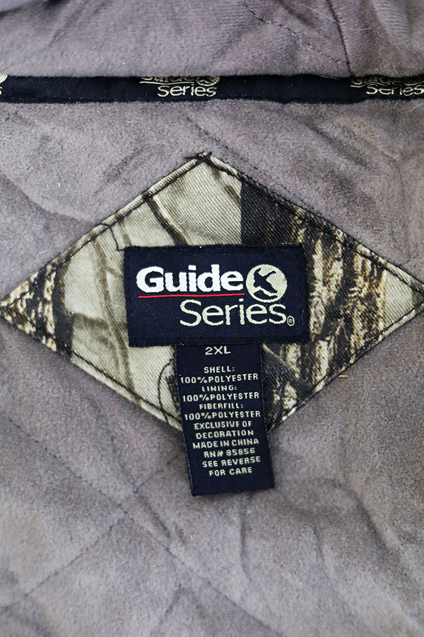 Used 00s Guide Series Real Tree Camo Padded Parka Jacket Size 2XL 