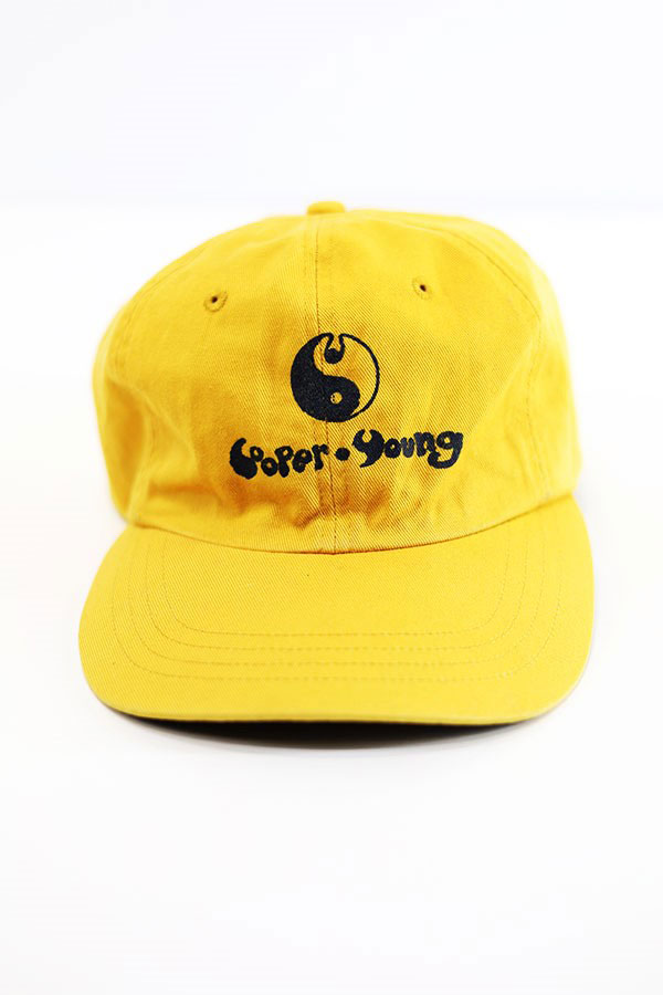 Used 00s Yin and Yang Design 6Panel Cotton Cap Size Free 