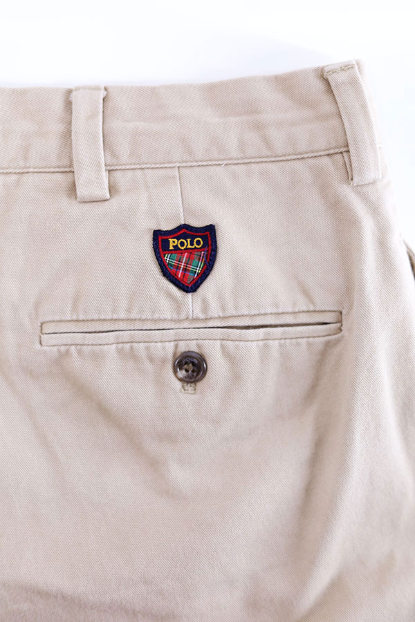 Used 90s POLO GOLF Ralph Lauren 2Tuck Chino Short Pants Size W35 