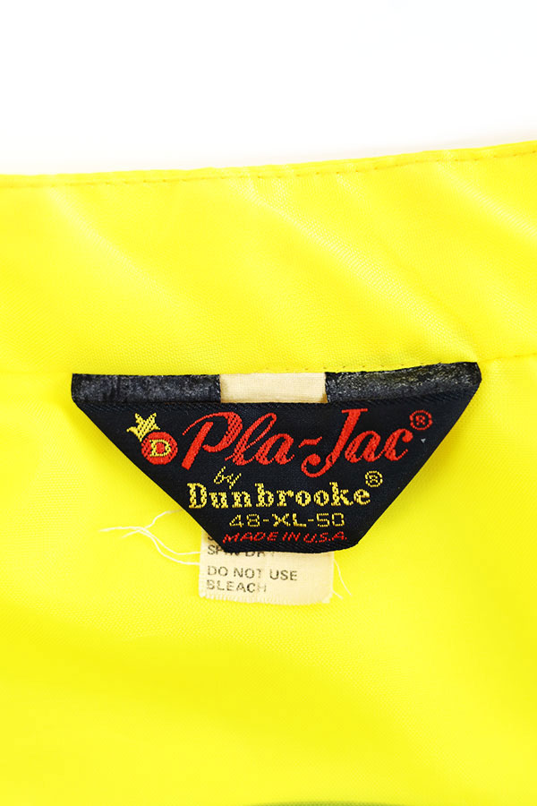 Used 70s USA Pla-Jac YellowBlack Racing Nylon Jacket SIze XL 