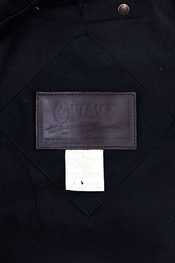 Used 90s-00s OUTBACK All Black Oild Field Jacket Size S 