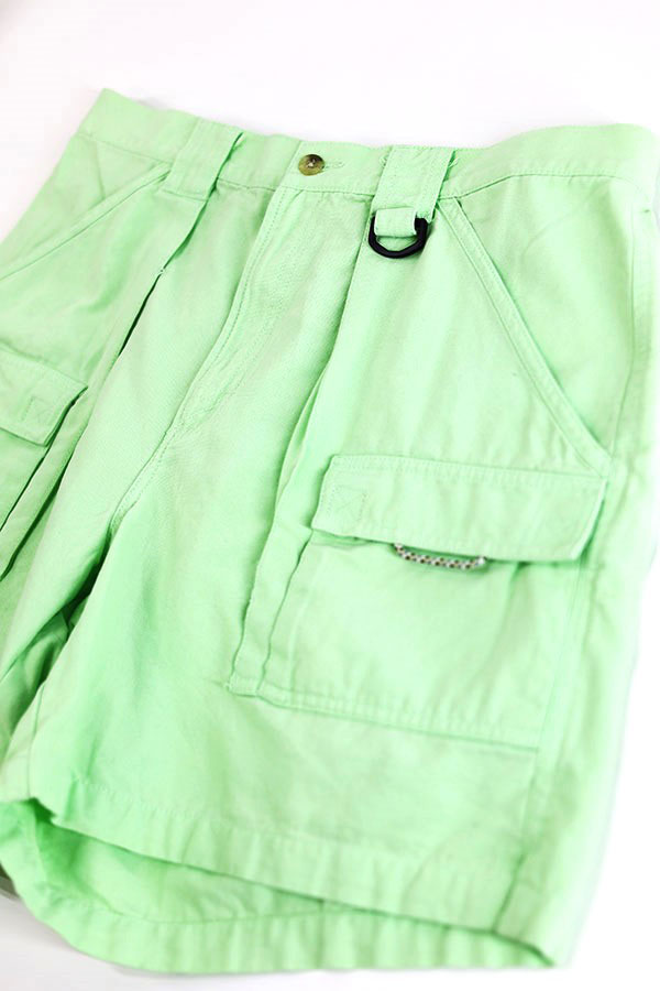 Used 00s Columbia PFG Lime Green Gimmick Short Pants Size L 