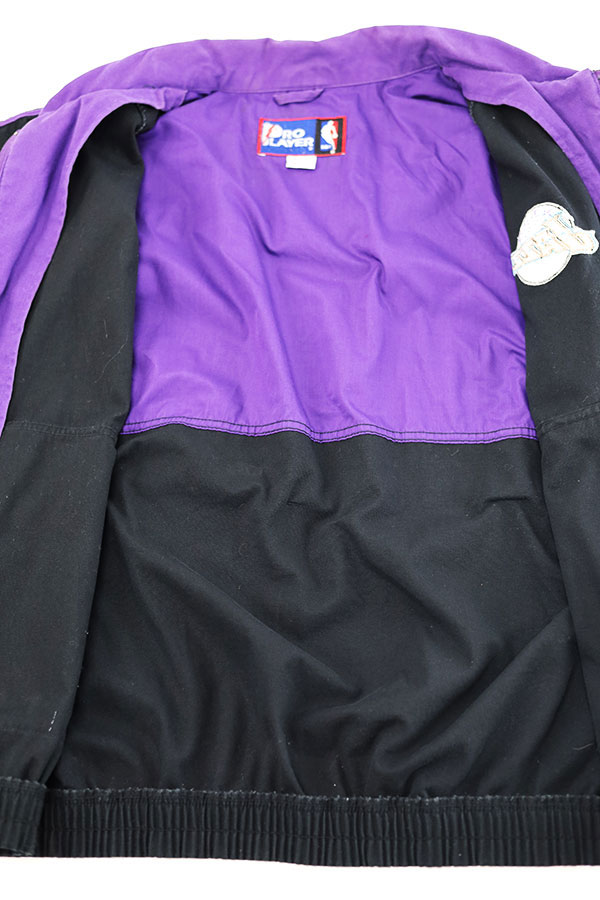 Used 90s PRO PLAYER NBA UTAH JAZZ Team Color Design Blouson Jacket Size XL 