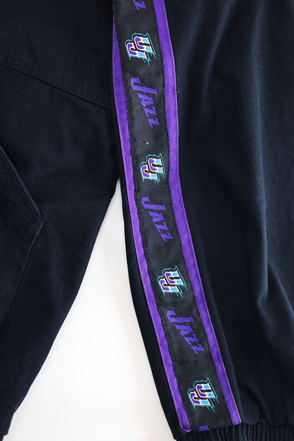 Used 90s PRO PLAYER NBA UTAH JAZZ Team Color Design Blouson Jacket Size XL 