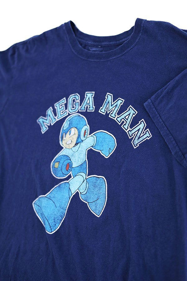 Used 00s MEGA MAN Rockman Character Graphic T-Shirt Size 2XL 