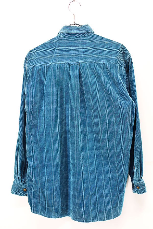 Used 90s RED HEAD Turquoise Corduroy BD Shirt Size M ����