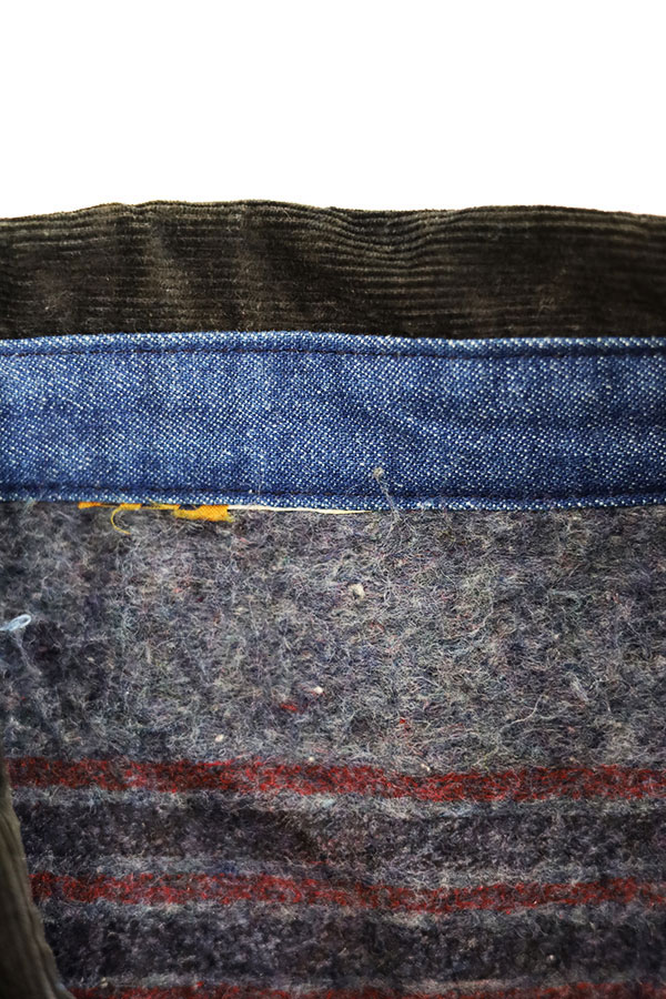 Used 80s USA BIG BEN Denim Blanket Liner Cover All Jacket Size L ���� ����