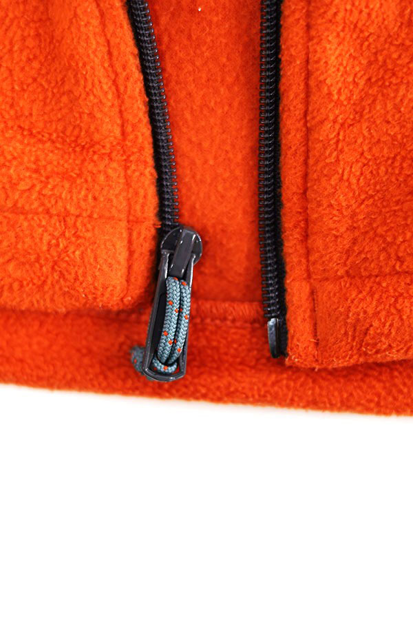 Used 00s Columbia City Orange Fleece Jacket Size XL 