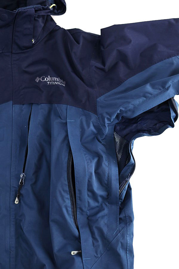 Used 00s Columbia TITANIUM 3Way Nylon Mountain Jacket Size M 