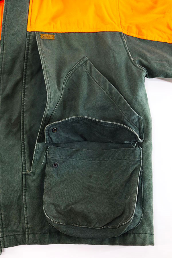 Used 00s Wool Rich OliveOrange 2Tone Hunting Jacket Size L 
