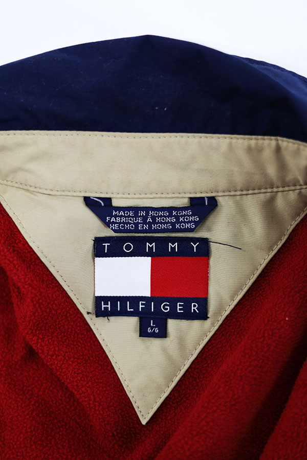 Used 90s Tommy Hilfiger Fake Suede Swing Top Jacket Size L 