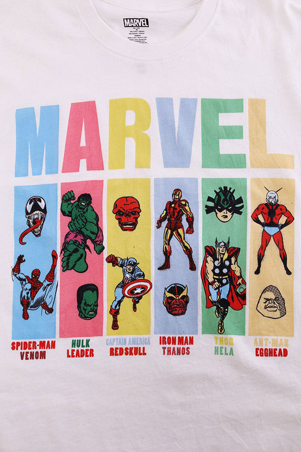 Used 00s MARVEL Hero And villain Character Graphic T-Shirt Size XL 