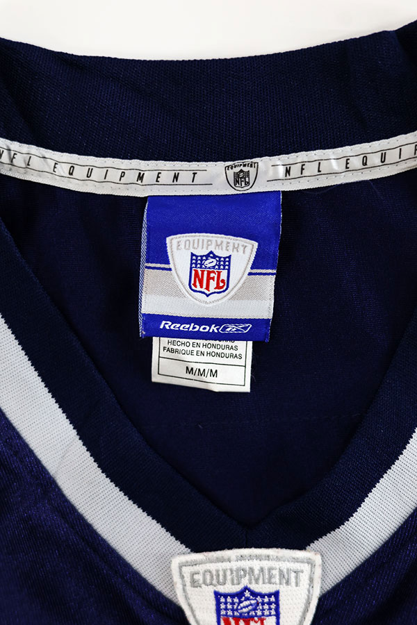 Used 00s Reebok NFL Patriots Nylon Game Shirt Size M 