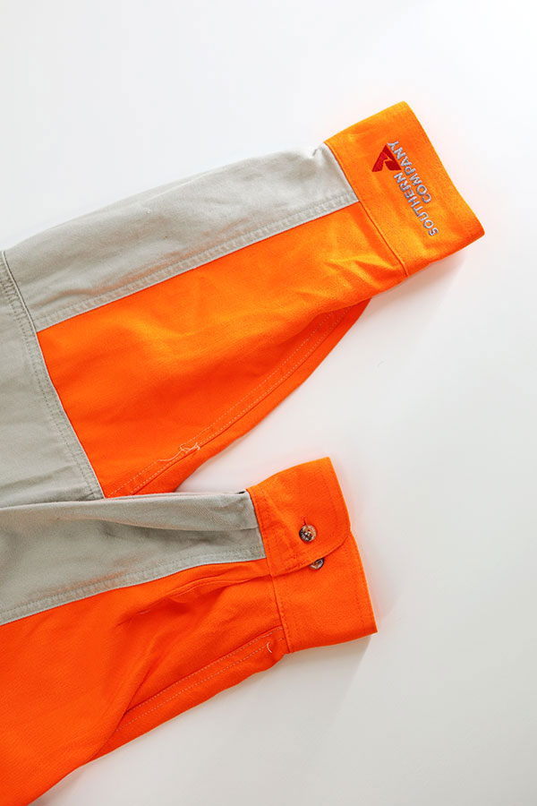 Used 90s-00s Blaze Orange Design Hunting Shirt Size L