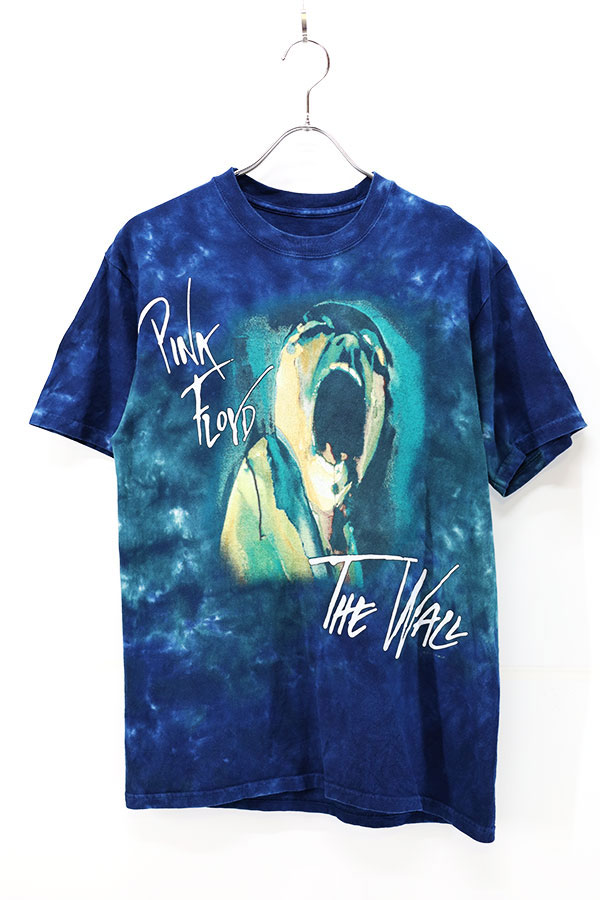 Used 00s LIQUID BLUE Pink Floyd The Wall Tyedye Rock T-Shirt Size L 