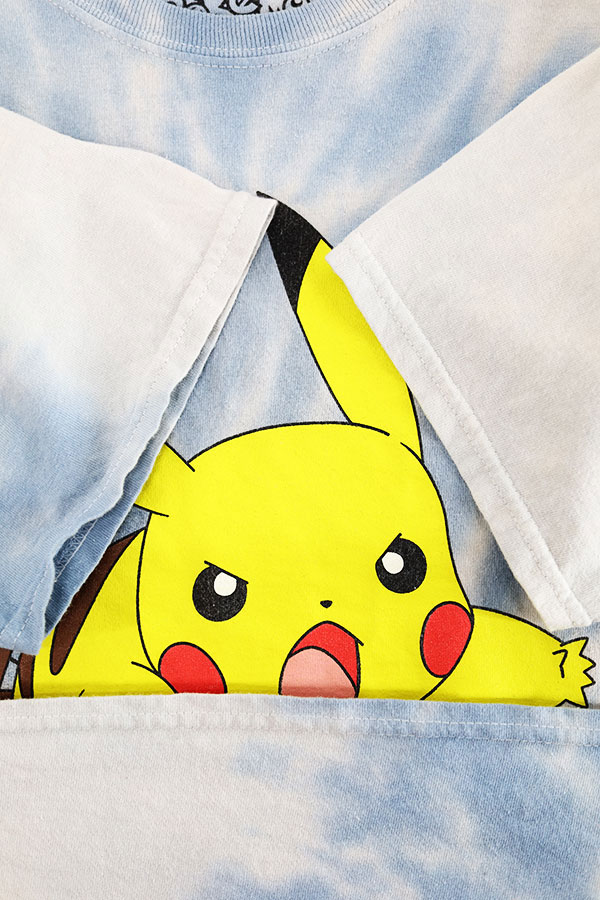 Used 00s POKEMON Pikachu Character Graphic T-Shirt Size M 