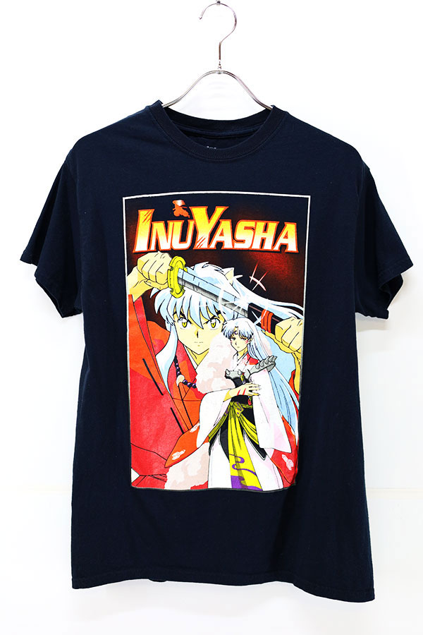 Used 00s INUYASHA 犬夜叉 殺生丸 Big Character Graphic T-Shirt Size M 古着 - ear  used clothing