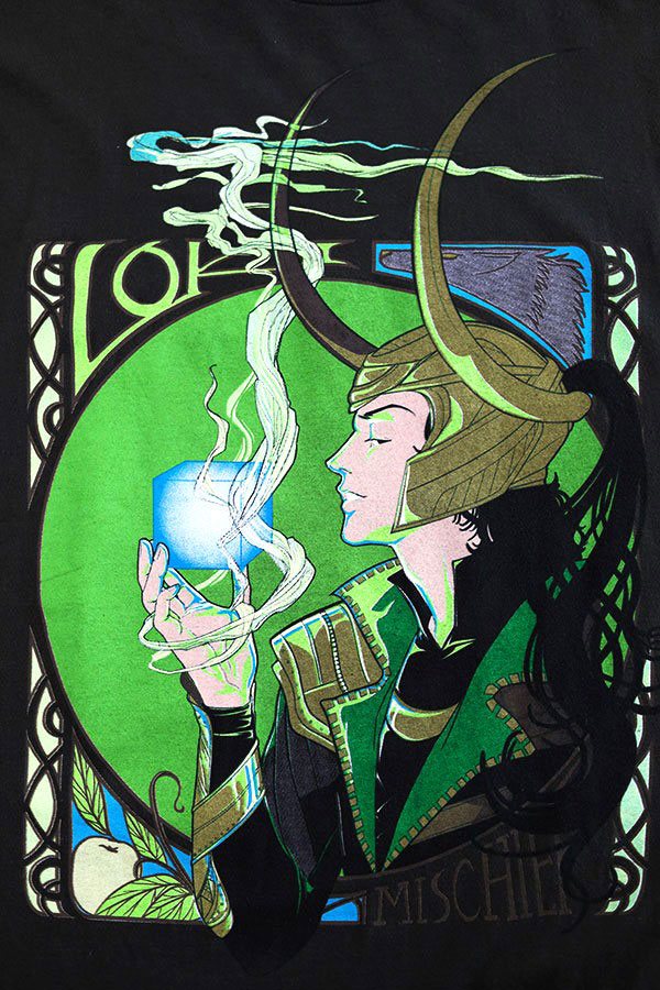 Used 00s MARVEL Loki Character Graphic T-Shirt Size L 