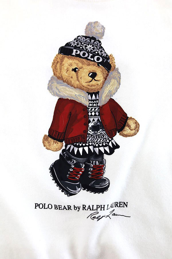 Used Kids 00s POLO Ralph Lauren POLO BEAR Graphic Sweat Size L 古着