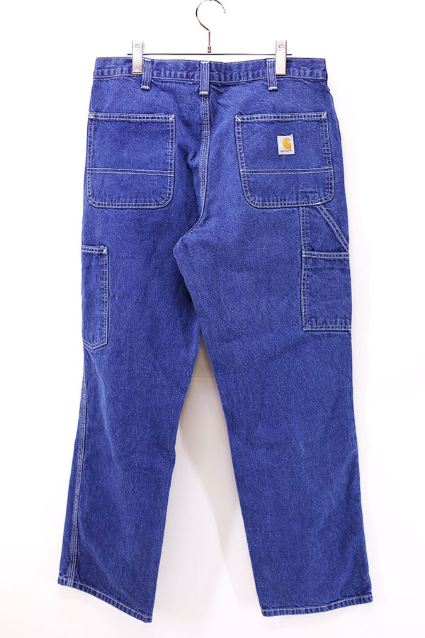 Used 00s Carhartt Blue Denim Painter Pants Size W35 L31 