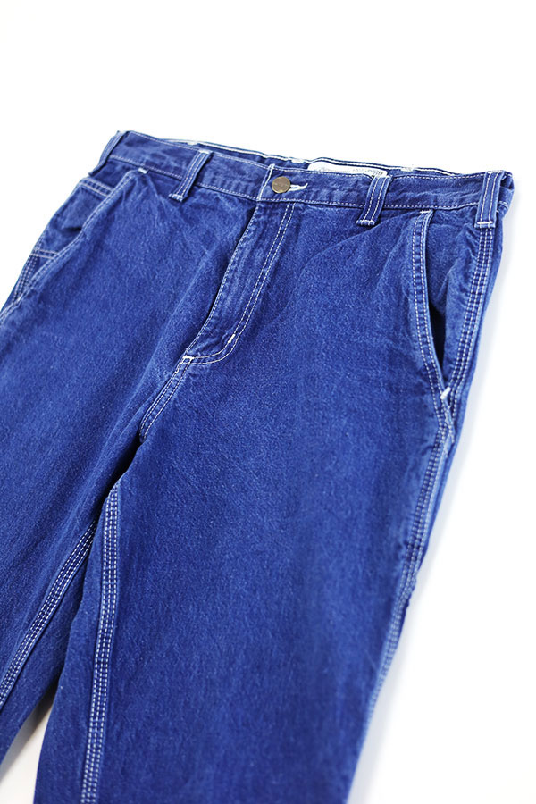 Used 00s Carhartt Blue Denim Painter Pants Size W35 L31 