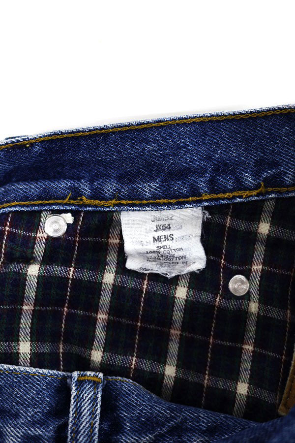 Used 90s LL Bean Flannel Liner Denim Pants Size W31 L31 