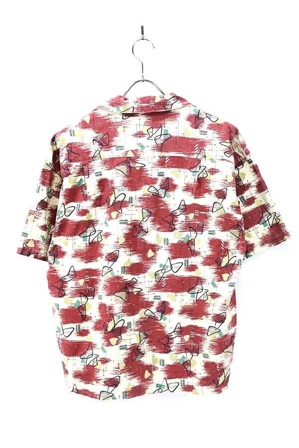 Used 90s USA BC ETHIC Open Collar Aloha Shirt Size M 