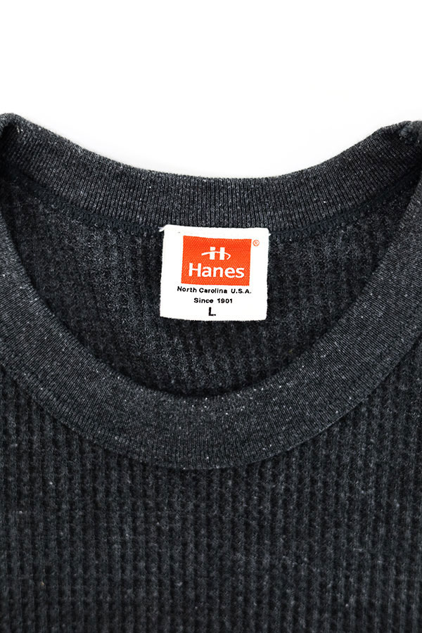 Used 90s HANES waffle Thermal Cut&Sew Size L 