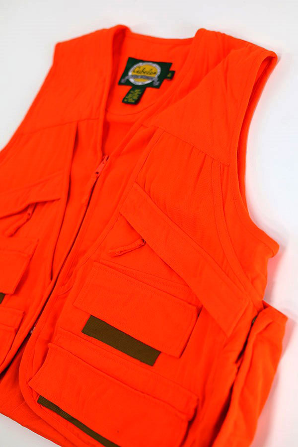 Used 90s-00s Cabelas Blaze Orange Hunting Vest Size M 