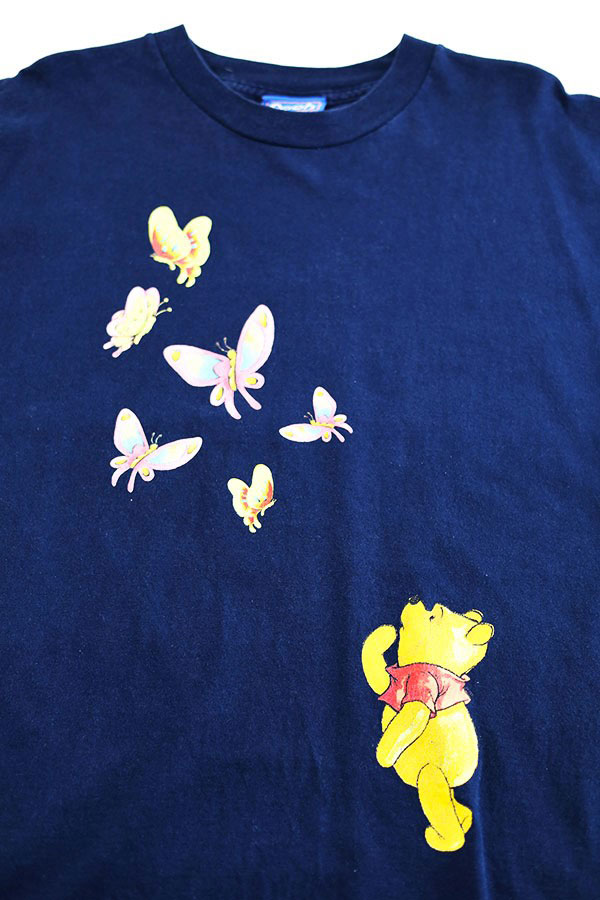 Used 90s Disney Pooh Character Graphic T-Shirt Size L 