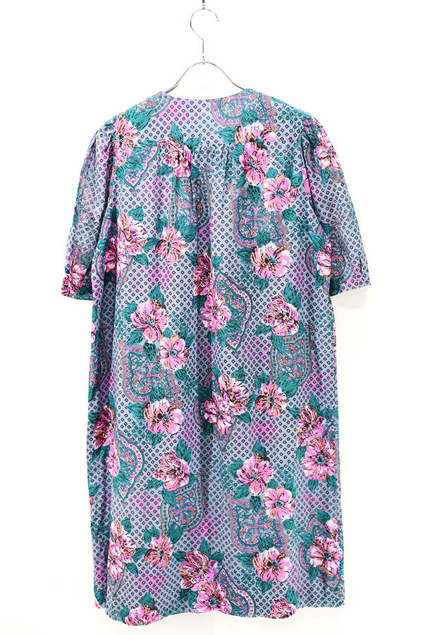Used 90s ONWARD Flower pattern Tunic Dress Size M 