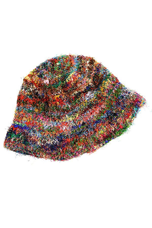 Used 90s Unknown Recycle Silk Mix Fabric Hat Size Free 