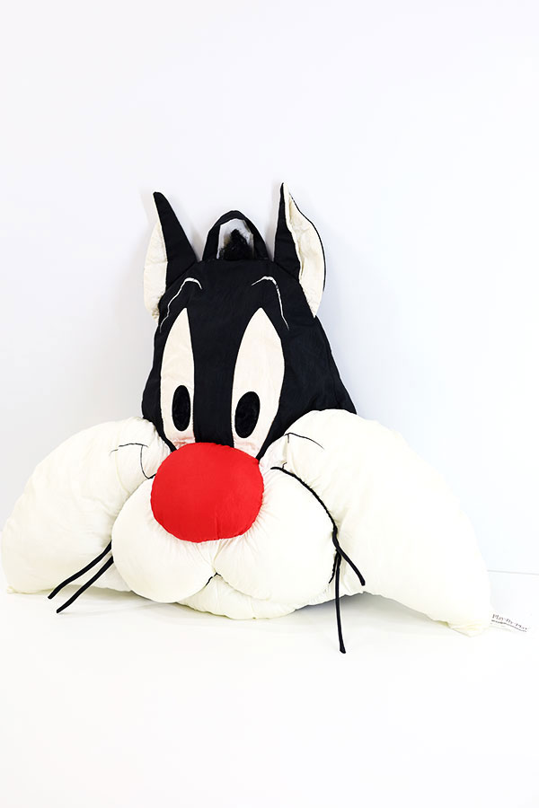 Used 90s Looney Tunes Sylvester Cat Official Pillow Cushion 