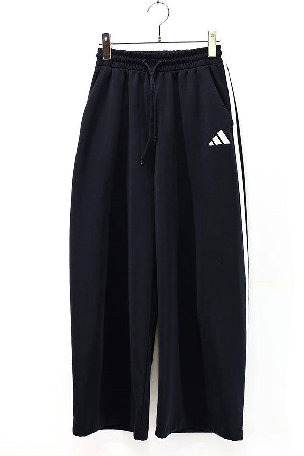 Used 00s adidas One Side Line Wide Design Track Pants Size M 