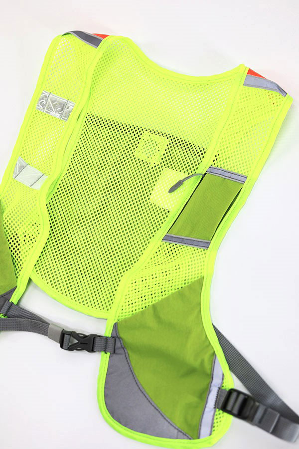 Used Womens 00s AONIJIE Fluorescent Mesh Bag Vest Size S  