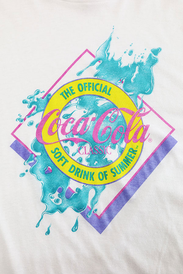 Used 80s USA ROYAL Classic Coca-Cola Graphic T-Shirt Size XL 
