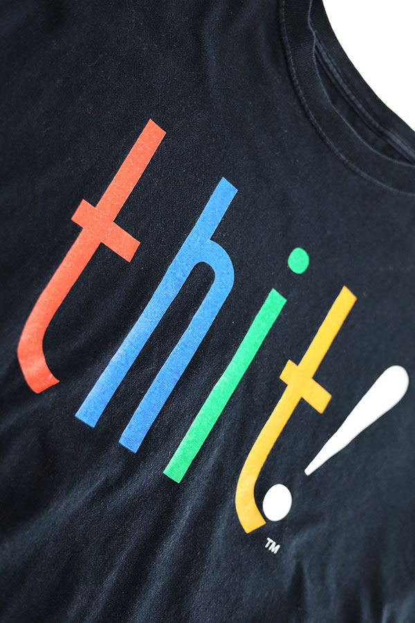Used 90s-00s Unknown THIT Message Pop Art Graphic T-Shirt Size L  