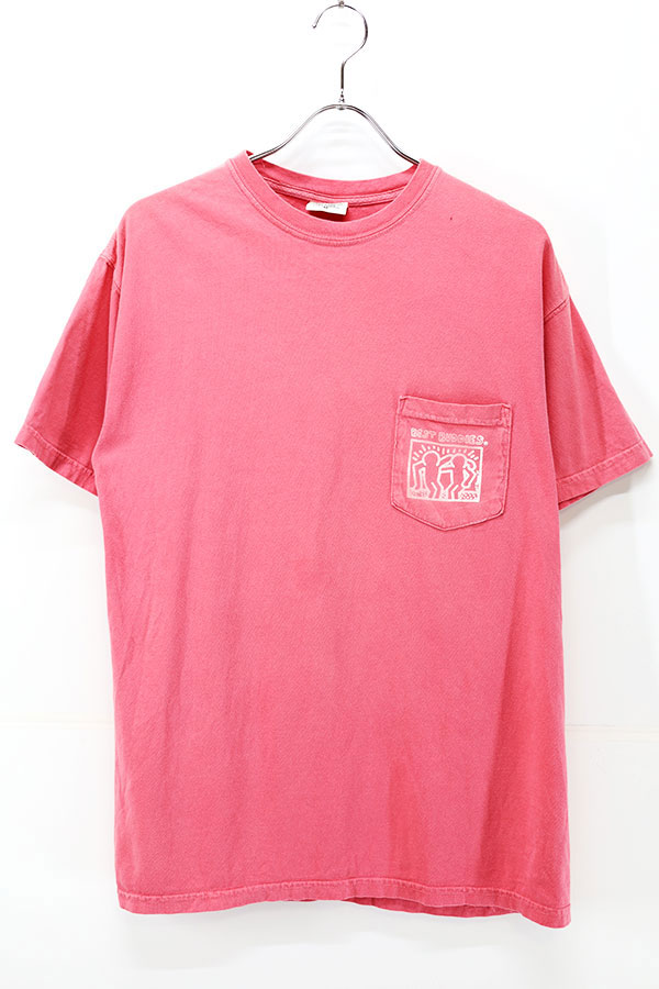 Used 90s-00s COMFORT COLORS Keith Haring Pop Art Pocket T-Shirt Size M 