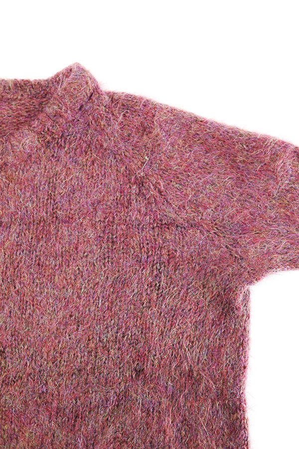 Used Womens 80s Unknown Mix Color Shaggy Knit SIze L  