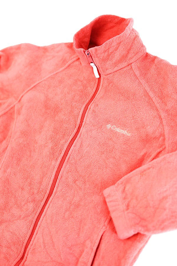 Used Womens 90s Columbia Pink Fleece Jacket Size S 