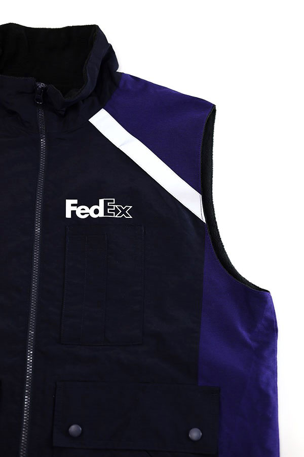 Used 00s FedEx Reflector Nylon Vest Size L 