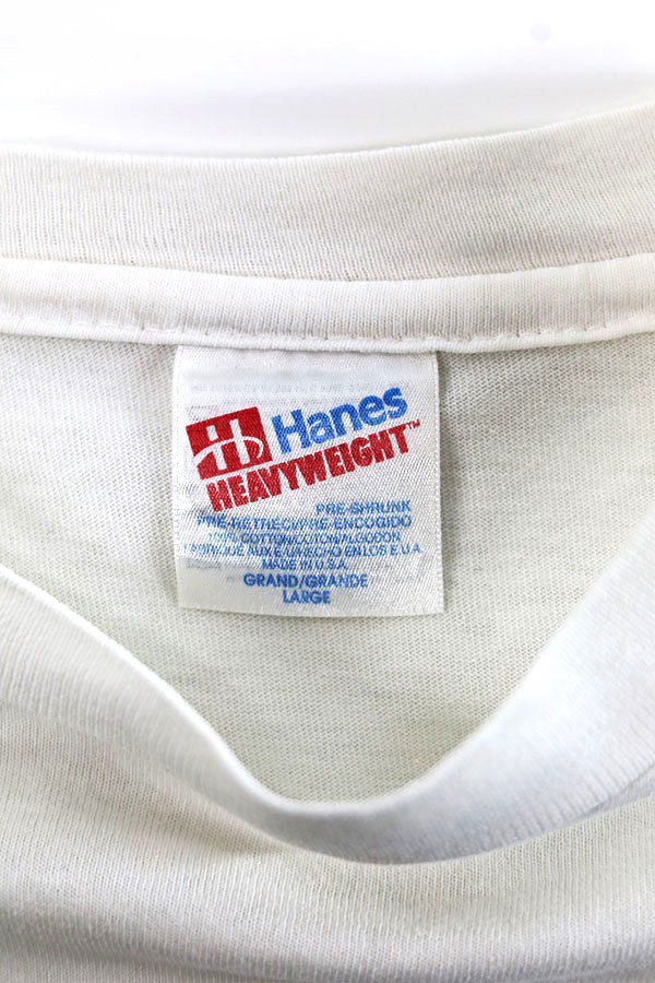 Used 90s USA HANES ISLAND Art Graphic T-Shirt Size L 