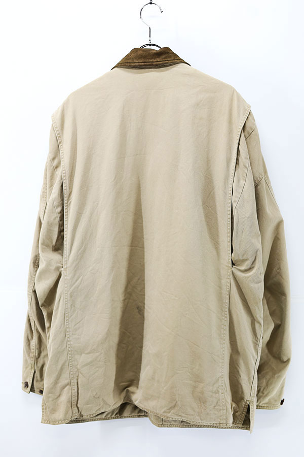 Used 00s BANANA REPUBLIC LeatherCotton Hunting jacket Size L 