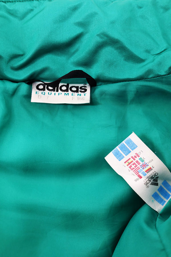 Used 90s adidas EQUIPMENT Padded Nylon Quilting Jacket Size L 