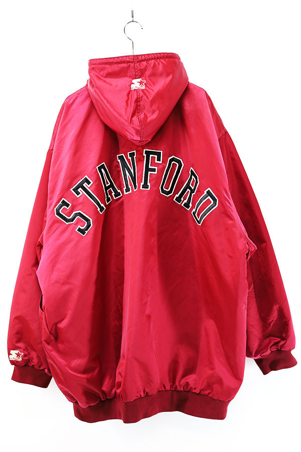 Used 90s USA STARTER STANFORD Padded Nylon Over Size Jacket Size 2XL ʾ 