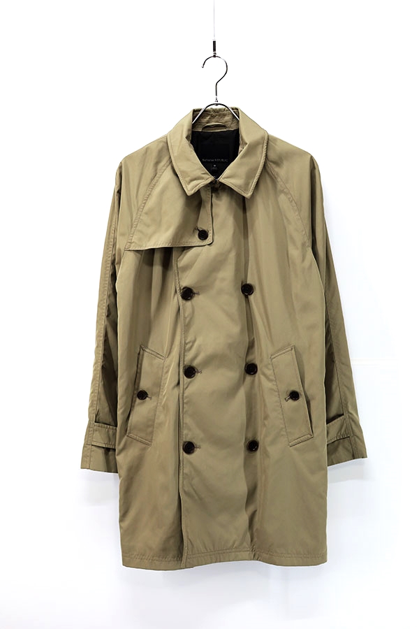 Used 00s BANANA REPUBLIC Wired Middle Trench Coat Size M 